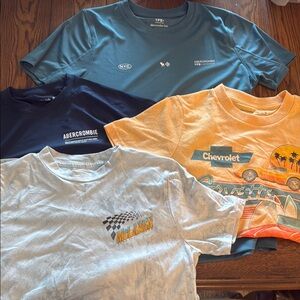 Abercrombie & Fitch Blue Short Sleeve Tees